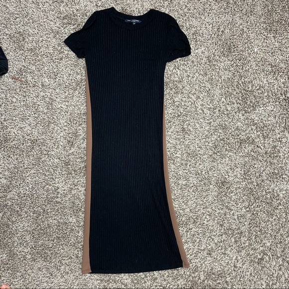 BLACK MIDI DRESS - Picture 2 of 4